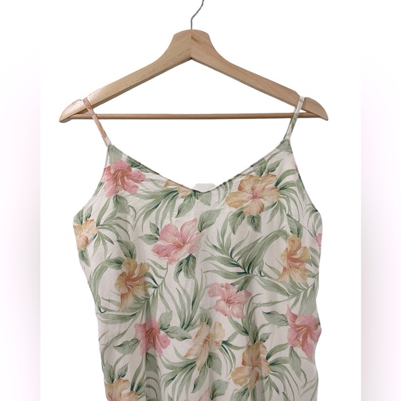 [m] AMERICAN EAGLE Dress Y2K floral viscose vacation holiday summer - Picture 5 of 6